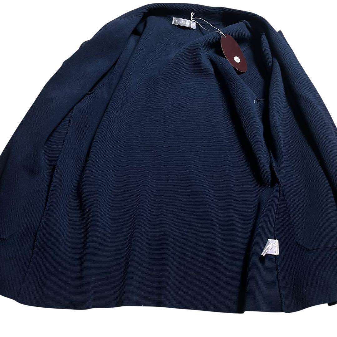 新品　DAMA collection ニット　ダブルボタン　ジャケット　3L 紺
