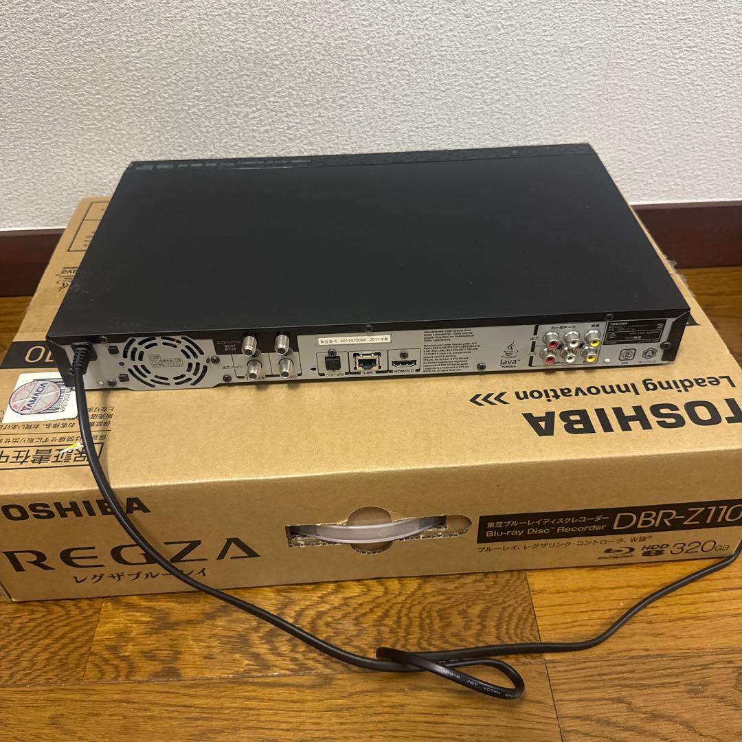 【美品】TOSHIBA REGZA ブルーレイレコーダーDBR-Z110
