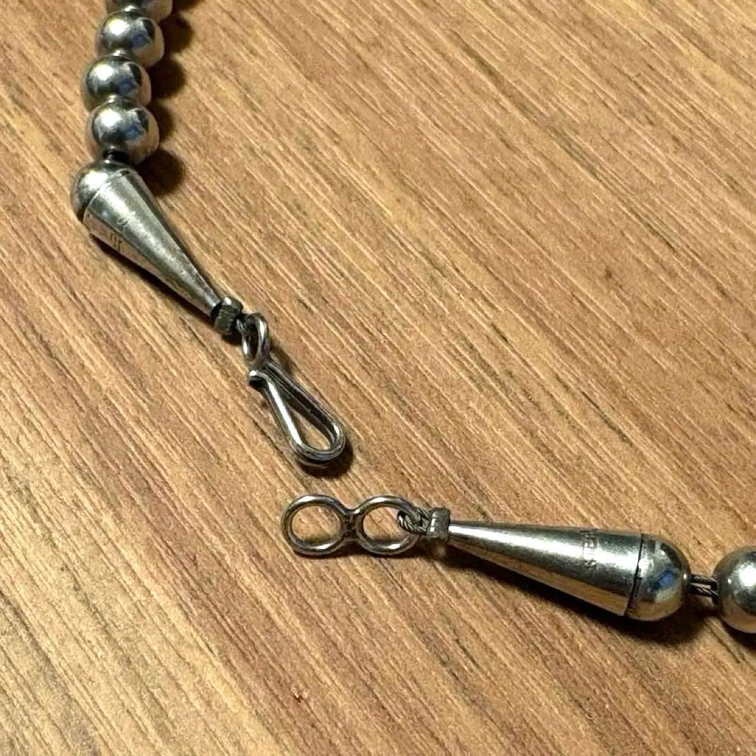 WJ　ナバホパール ネックレス 5mm 50cm シルバー925