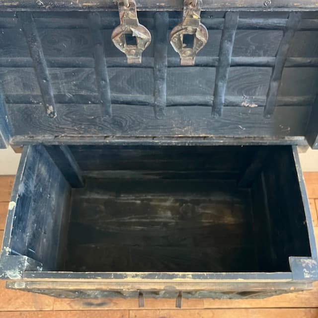 アンティーク インド 真鍮 トランク チェスト 骨董 古道具 トレジャー