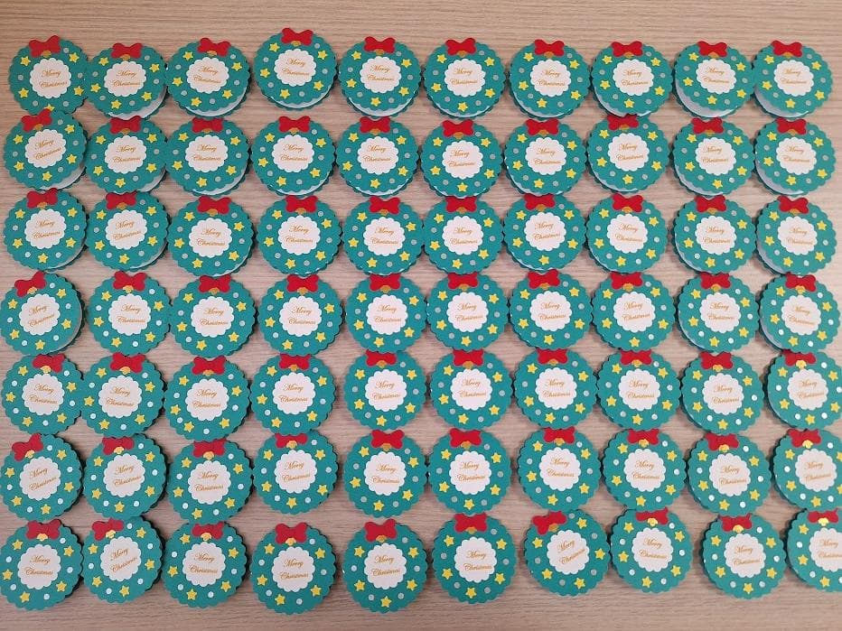 クリスマスカード⑦ 　70枚　クラフトパンチ　9270円