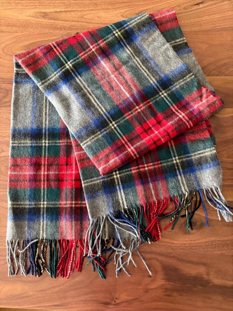 【グレースチュワート】ジョンストンズ　大判　ストール　マフラー　カシミヤ