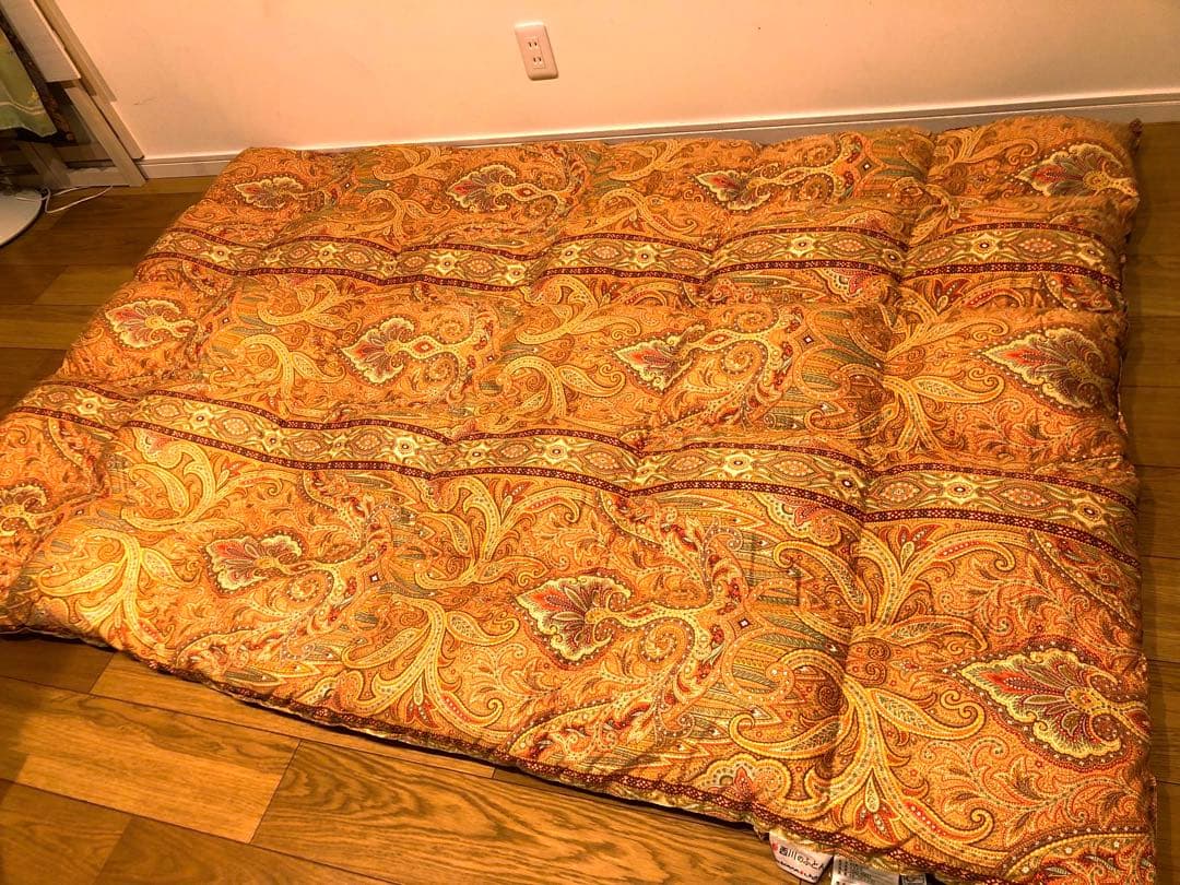 大阪西川 超長綿100% グースダウン93% 手摘み 1.2k 一層 日本製 赤