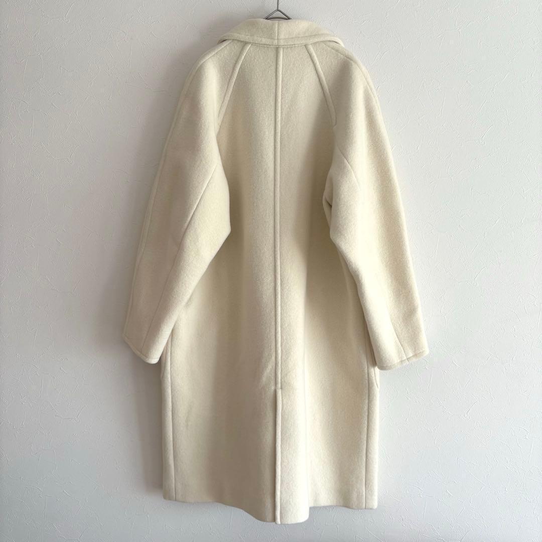 タグ付き未使用 VERMEIL par iena ウールパイルコート 白