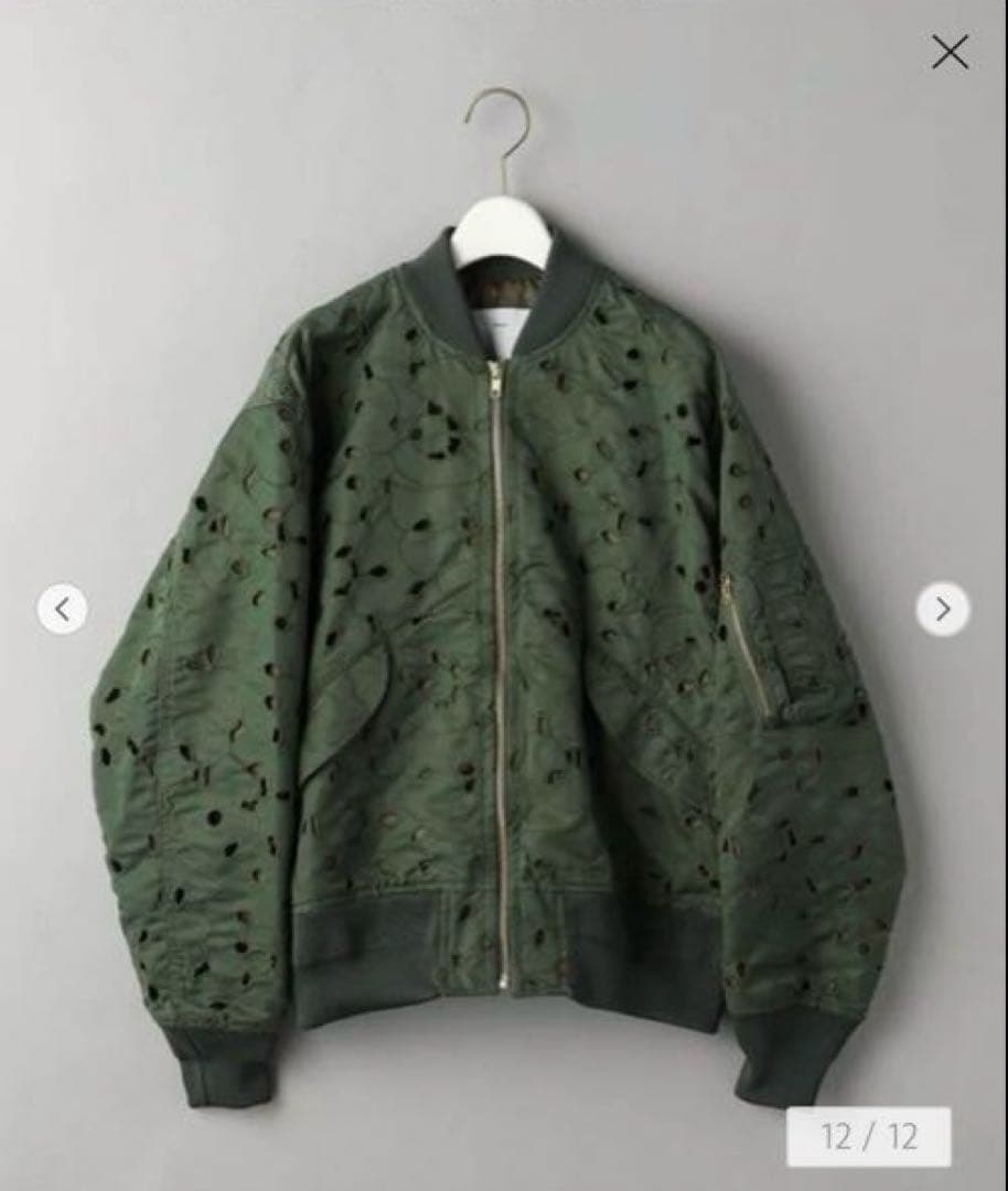 toga pulla エンブロイダリー　ブルゾン　ジャケット