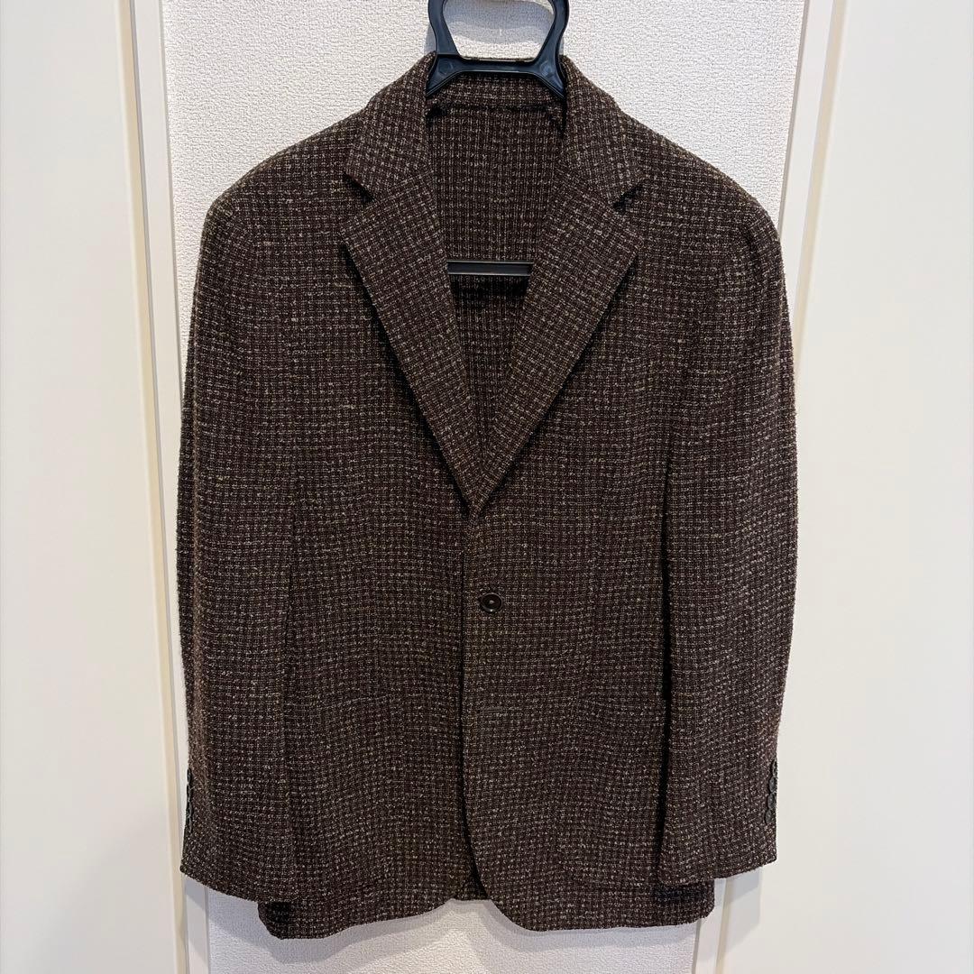 J*様 【BEAMS F】オリジナル ブラウン ツイード テーラードジャケット