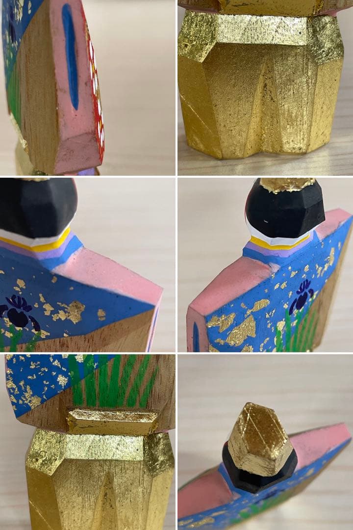 奈良一刀彫　木彫り　雛人形　立雛　S1158