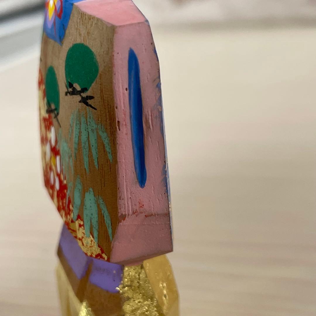 奈良一刀彫　木彫り　雛人形　立雛　S1158