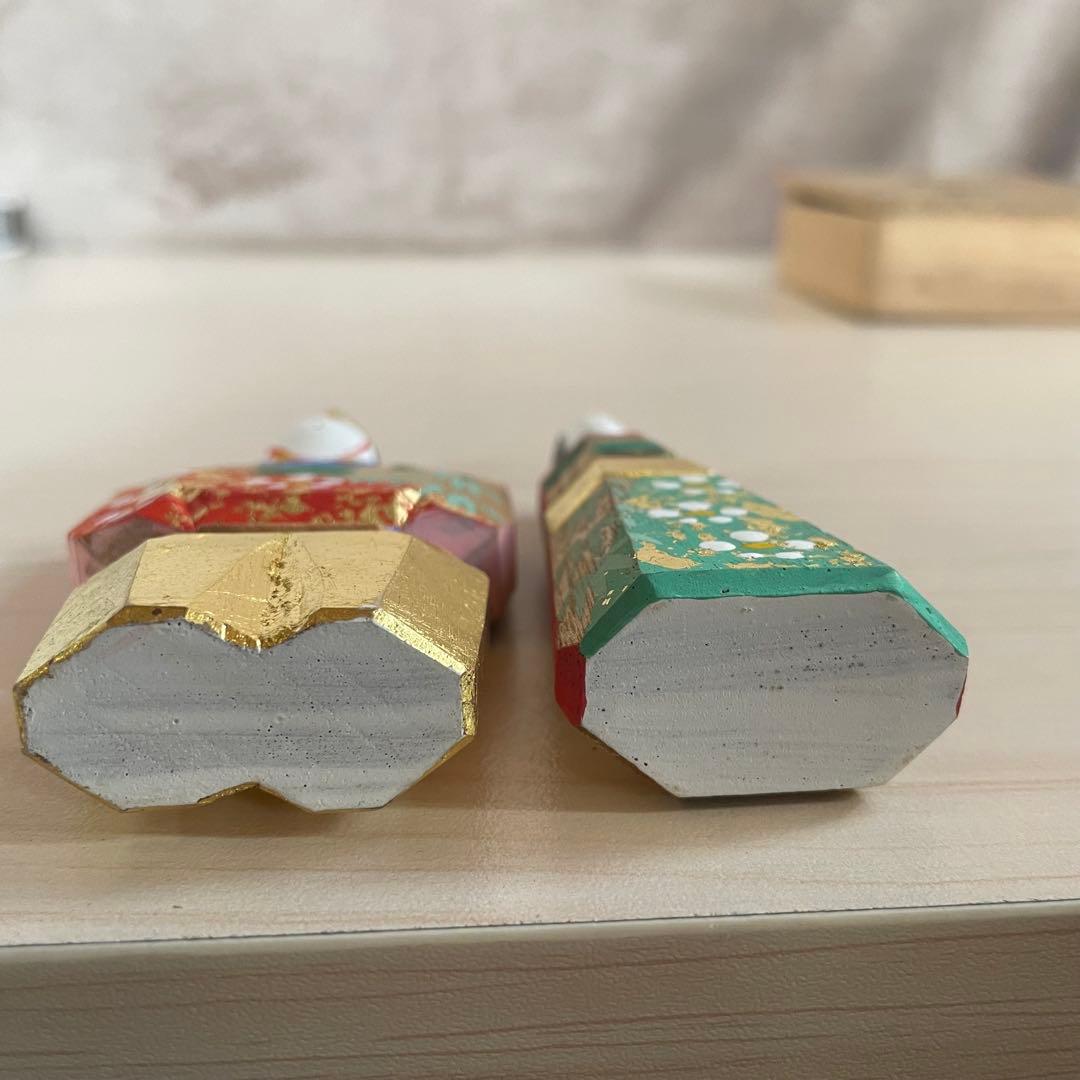 奈良一刀彫　木彫り　雛人形　立雛　S1158