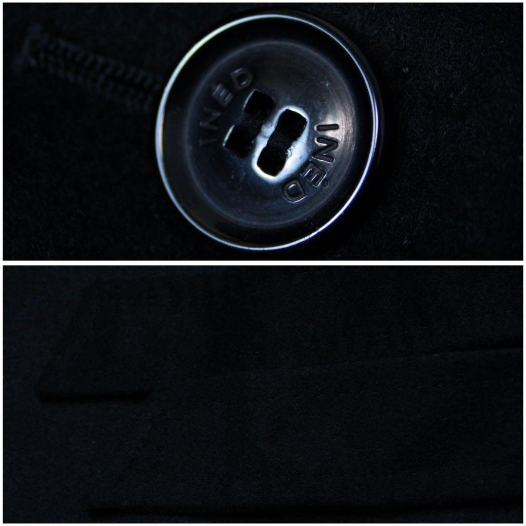 INED イネド カシミヤ100% 2WAY ラップコート 黒 9 冠婚葬祭