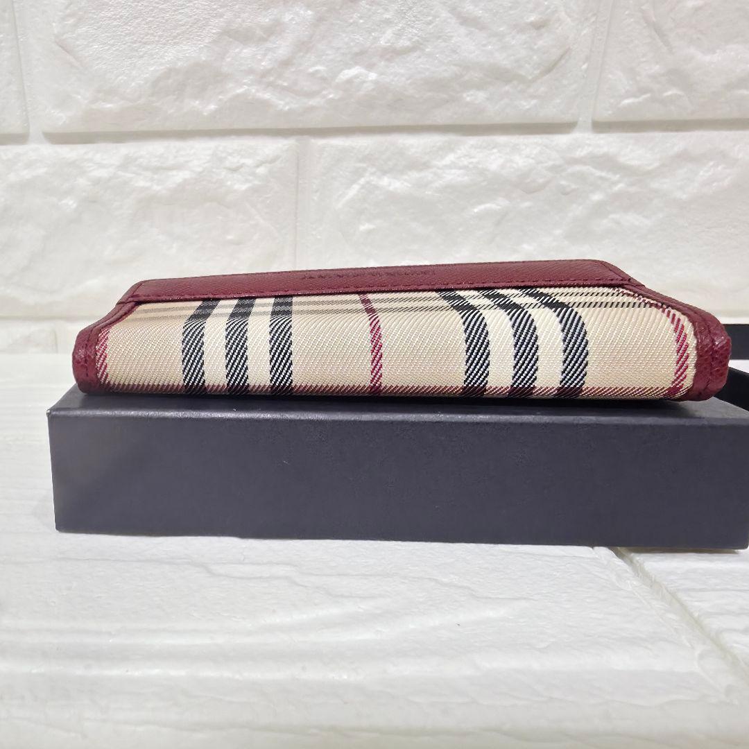 224【未使用品 箱付き】 　バーバリー 5連キーケース ベージュ ノバチェック