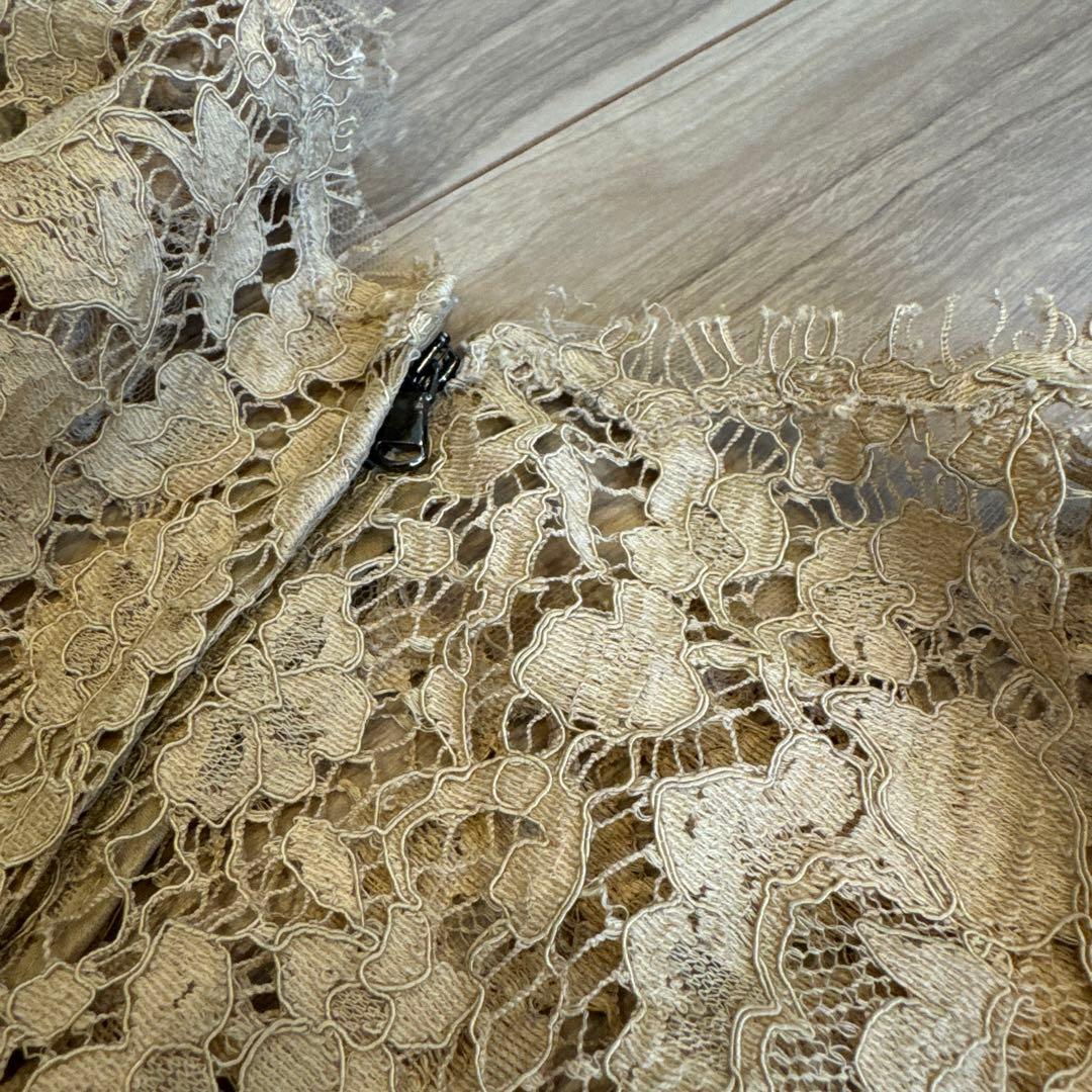 DOLCE & GABBANA ドルガバ 総レース ノースリーブ トップス L