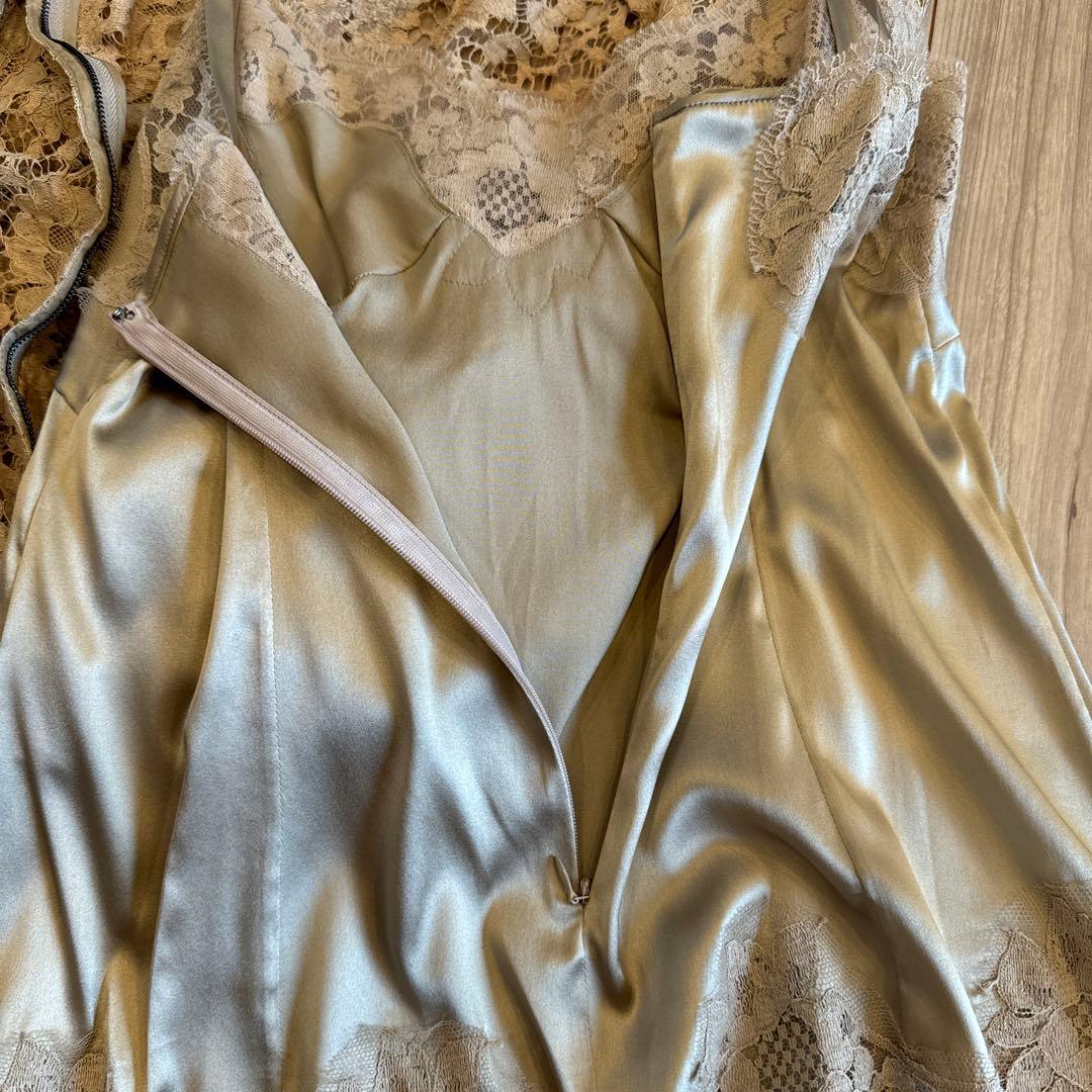 DOLCE & GABBANA ドルガバ 総レース ノースリーブ トップス L