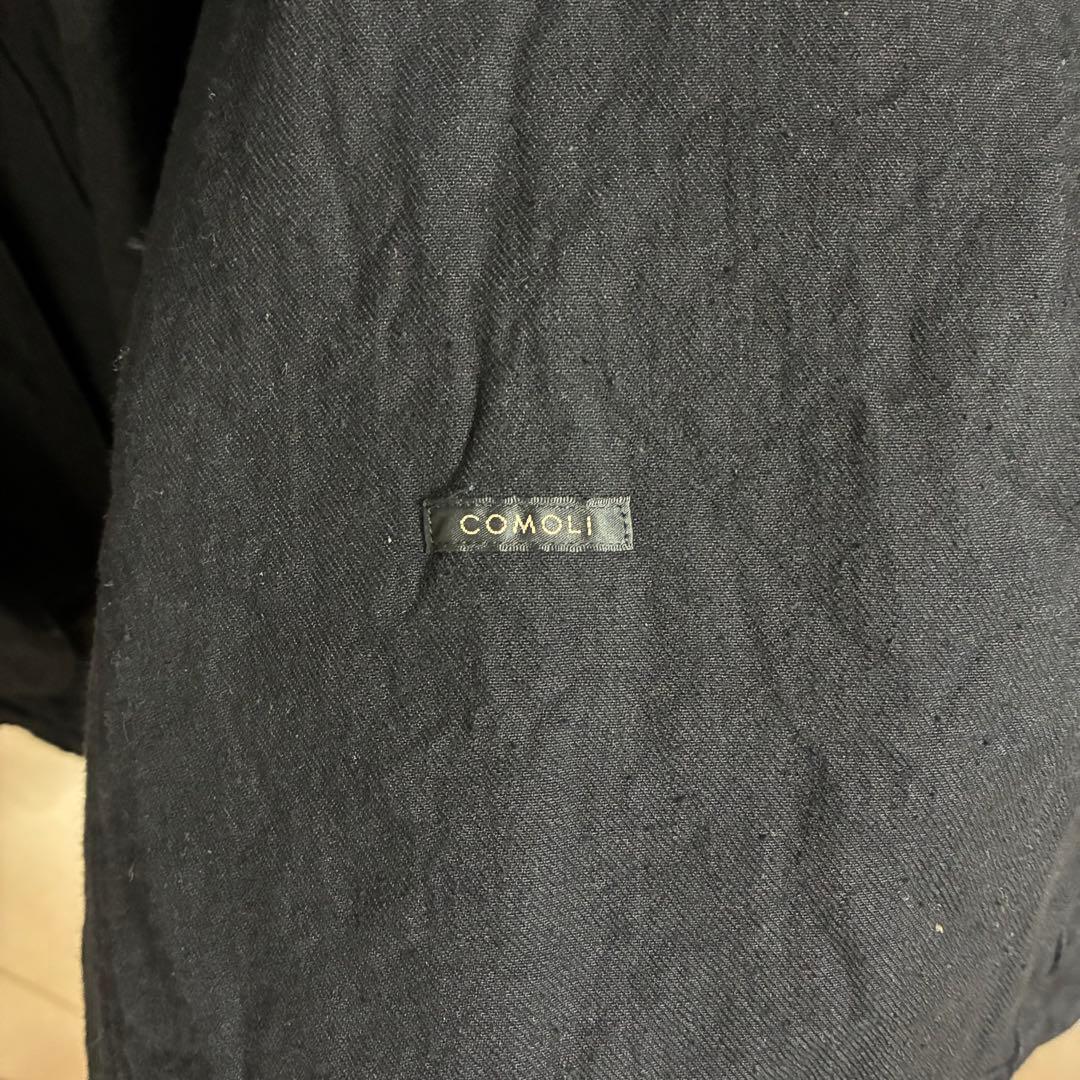 comoli デニムワークジャケット　ブラック　サイズ3
