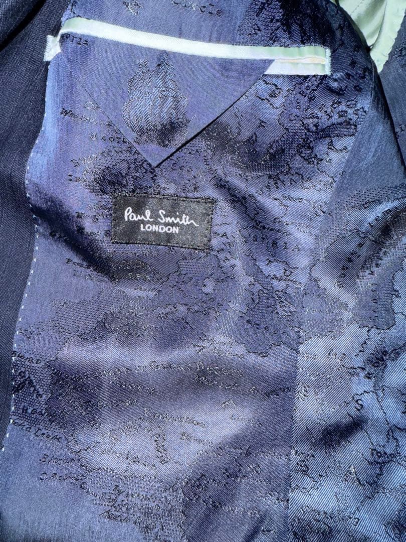 ✨極美品 ✨ポールスミス ネイビー ストライプ 3ピース スーツ ビジネス