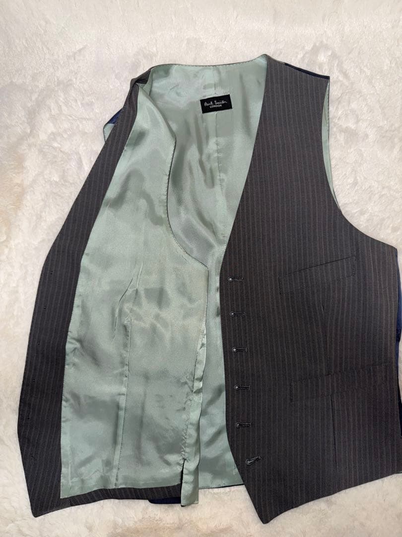 ✨極美品 ✨ポールスミス ネイビー ストライプ 3ピース スーツ ビジネス