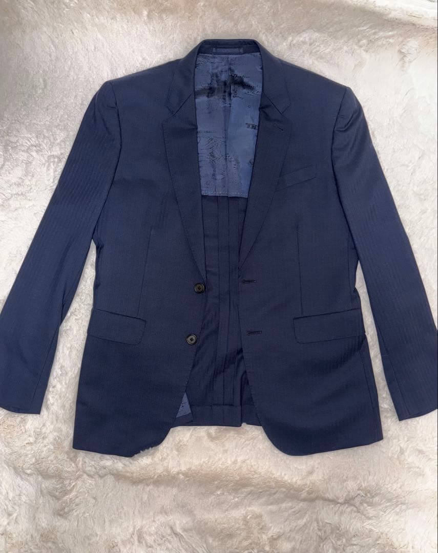 ✨極美品 ✨ポールスミス ネイビー ストライプ 3ピース スーツ ビジネス