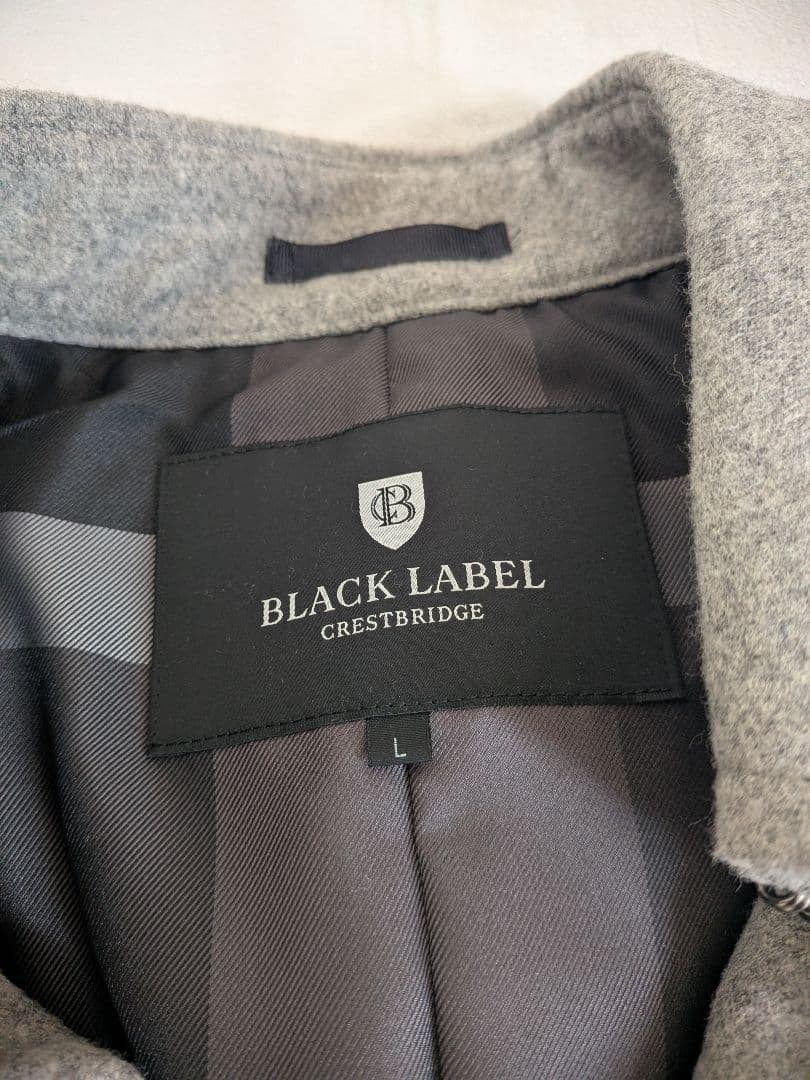 ウールピーコート グレー ダブルボタン ダウンピーコート ダウンコート