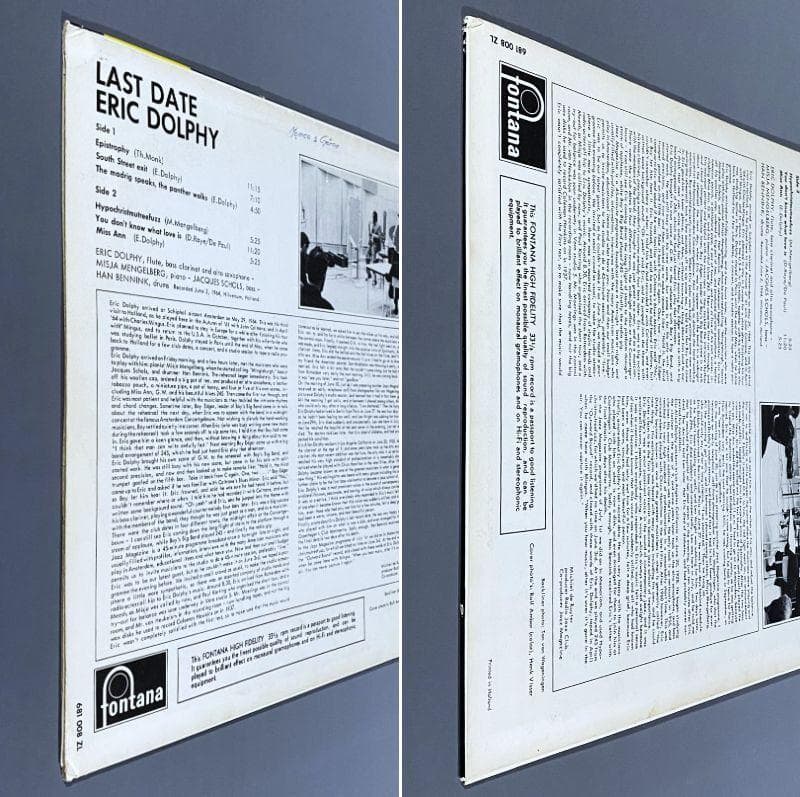 ★超激レア！名盤【オランダ・オリジナル/MONO/深溝DG】エリック・ドルフィー