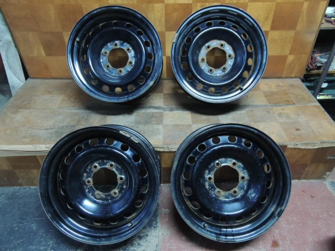 T795　17×7.5J　スチールホイール　4本　FJクルーザー　サビ有り