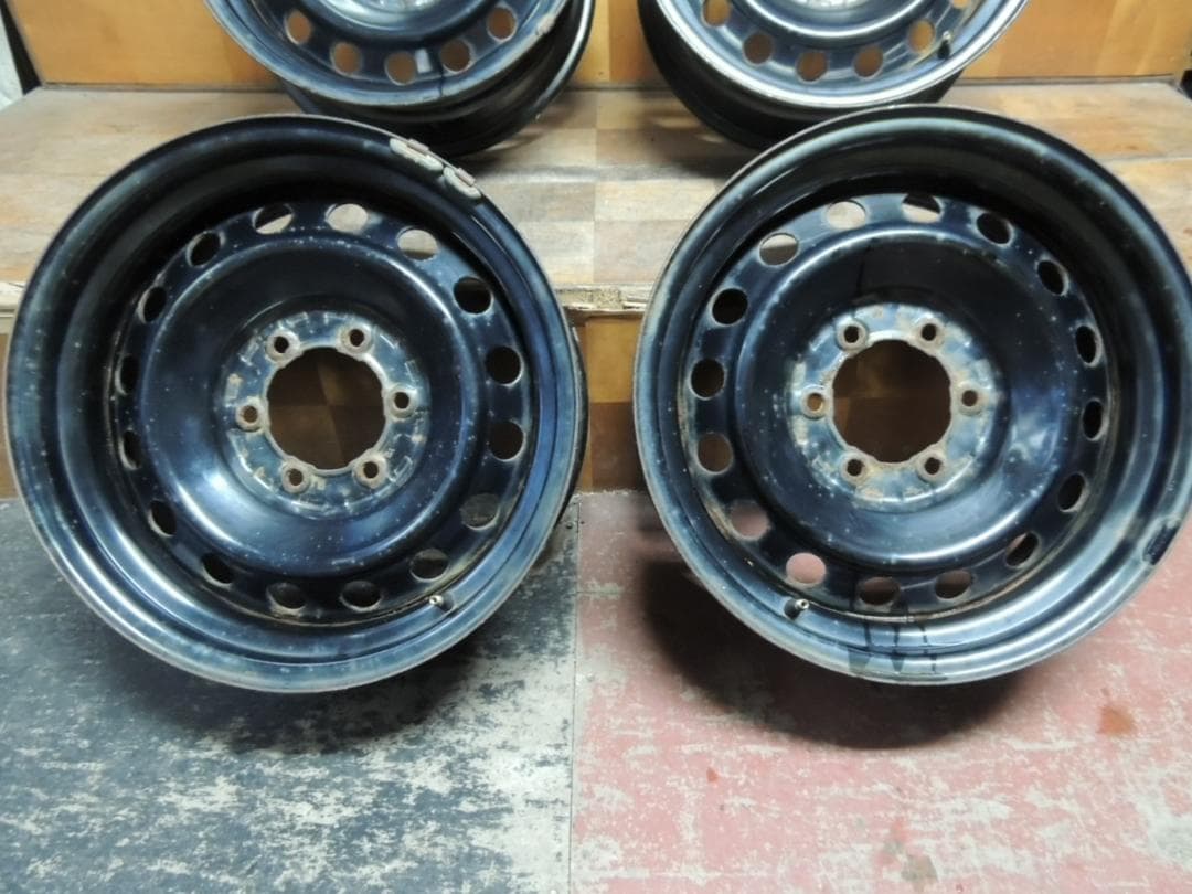 T795　17×7.5J　スチールホイール　4本　FJクルーザー　サビ有り