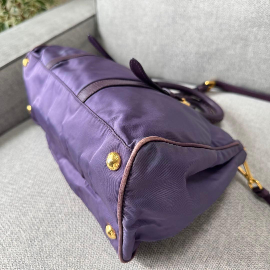 PRADA プラダ テスートナイロン レザー ハンドバッグ 2WAY ショルダー