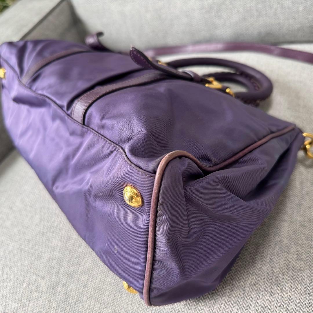 PRADA プラダ テスートナイロン レザー ハンドバッグ 2WAY ショルダー
