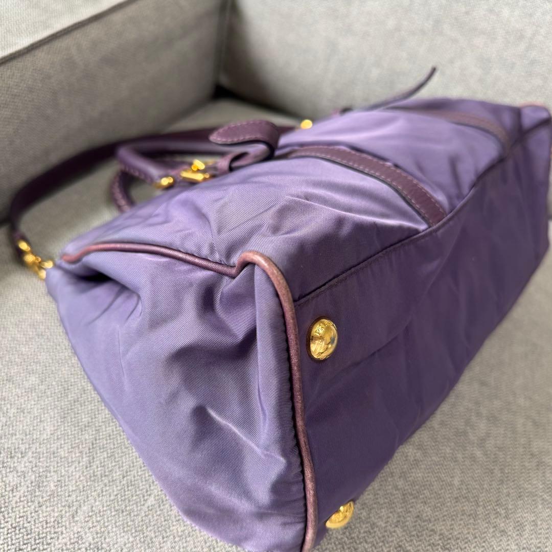 PRADA プラダ テスートナイロン レザー ハンドバッグ 2WAY ショルダー