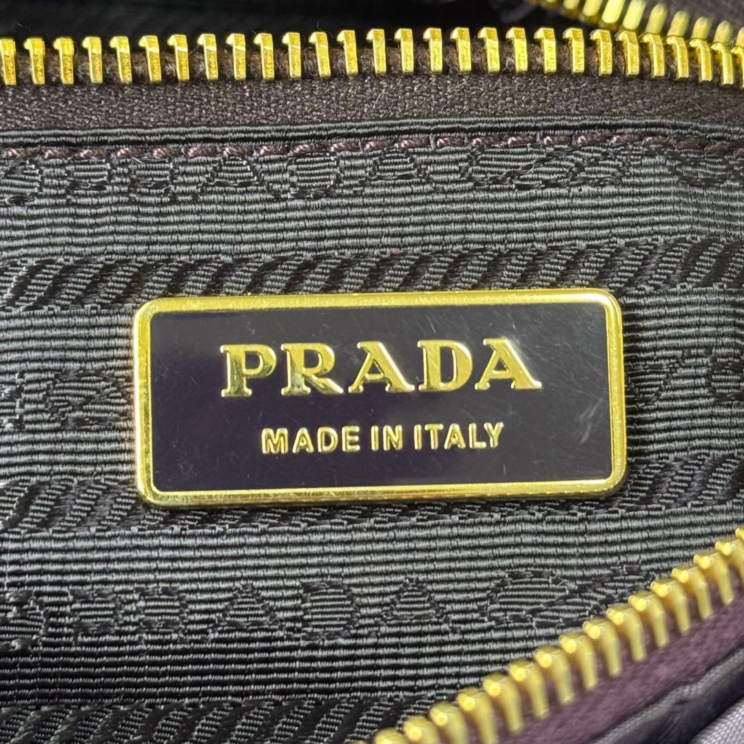 PRADA プラダ テスートナイロン レザー ハンドバッグ 2WAY ショルダー
