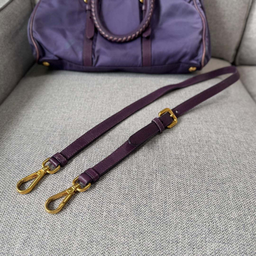 PRADA プラダ テスートナイロン レザー ハンドバッグ 2WAY ショルダー