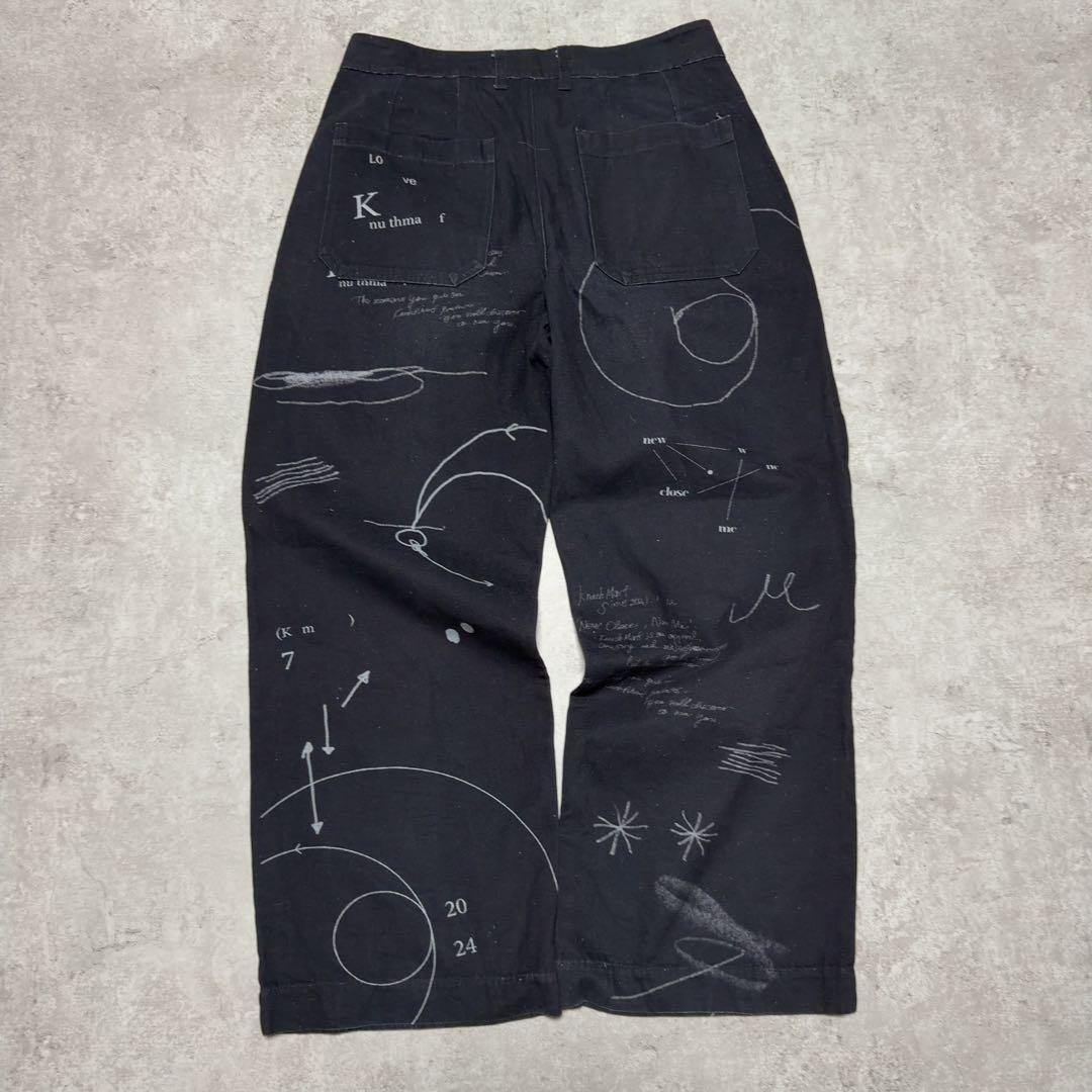 KnuthMarf クヌースマーフ ワイドパンツ　グラフィックパンツ　パンツ