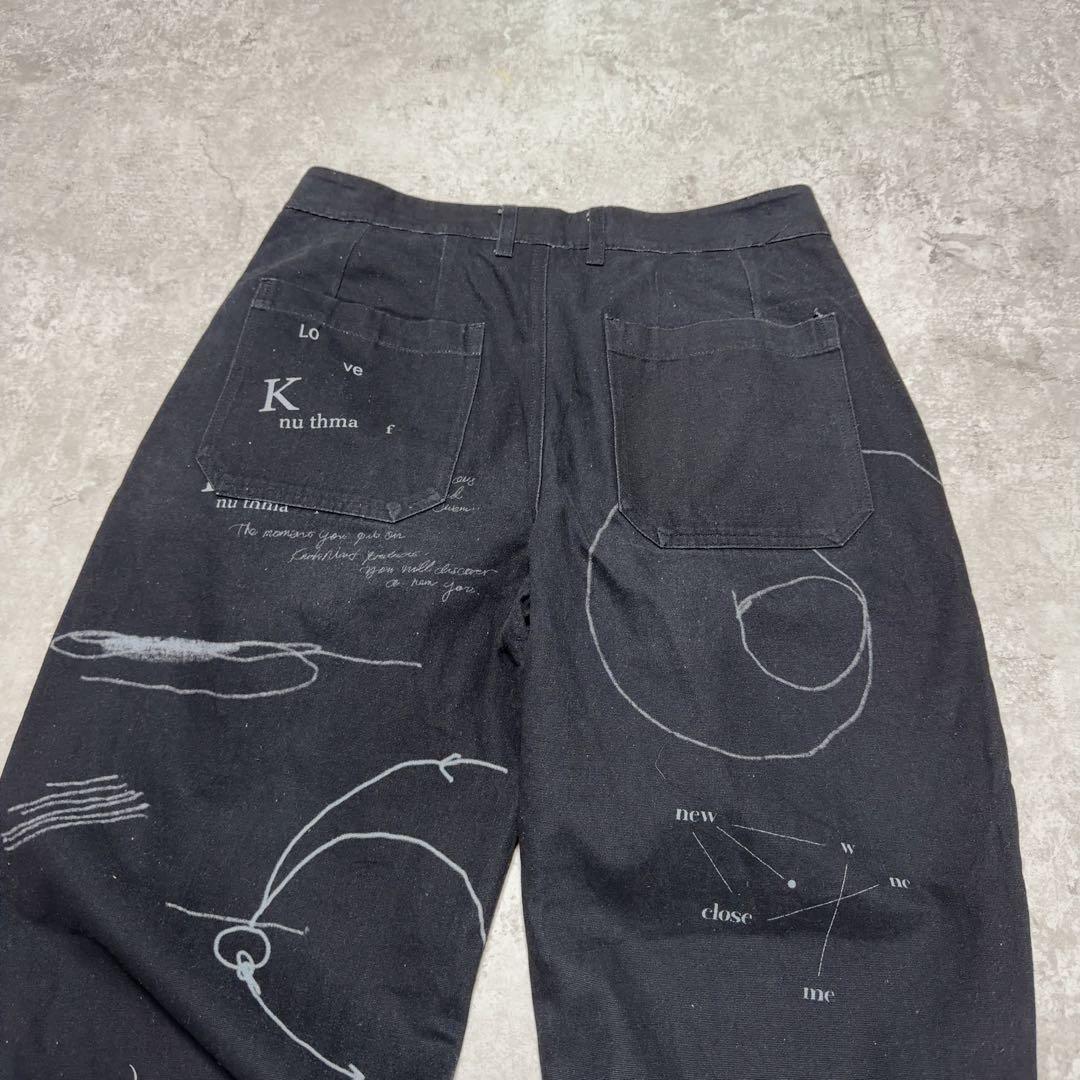 KnuthMarf クヌースマーフ ワイドパンツ　グラフィックパンツ　パンツ