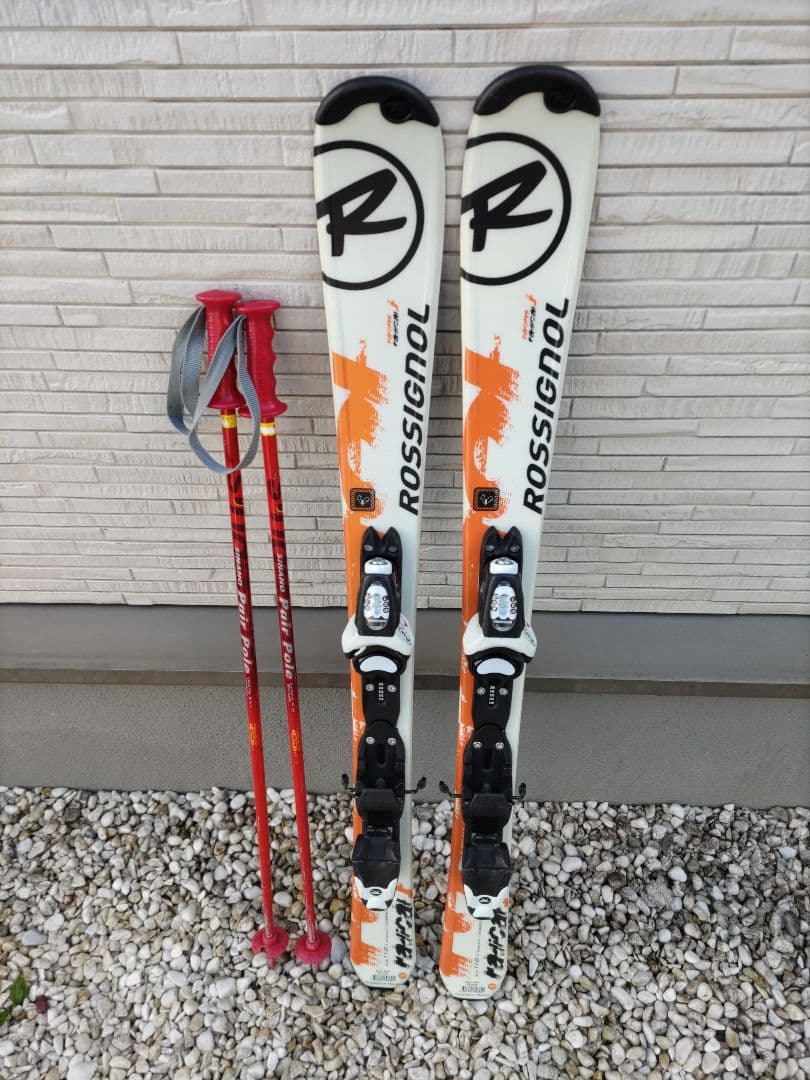 ROSSIGNOL ロシニョール　スキー板110cm ストック　セット 子供用