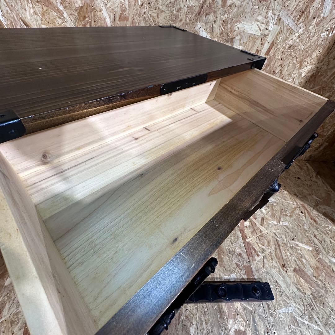 楡材　閂　アンティーク　小箪笥　和箪笥