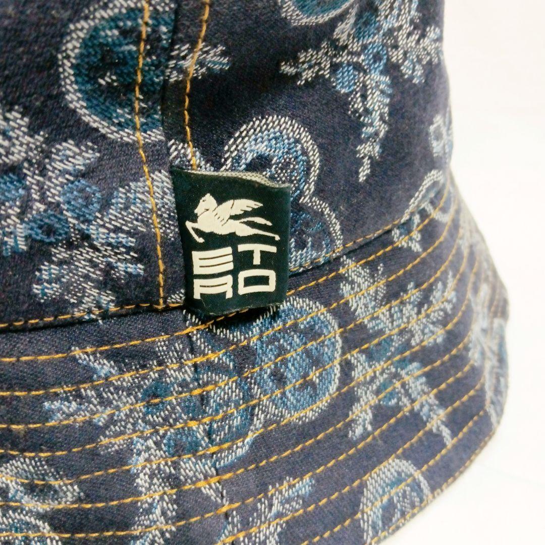 【ETRO】エトロ　 デニムジャカード バケットハット