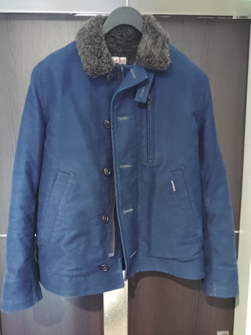 BLUE BLUE N-1 デッキジャケット インディゴ ジャーマンクロス