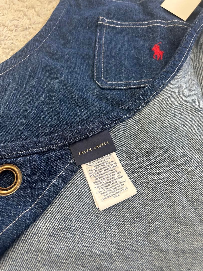 ラルフローレン　デニムエプロン　タグ付き