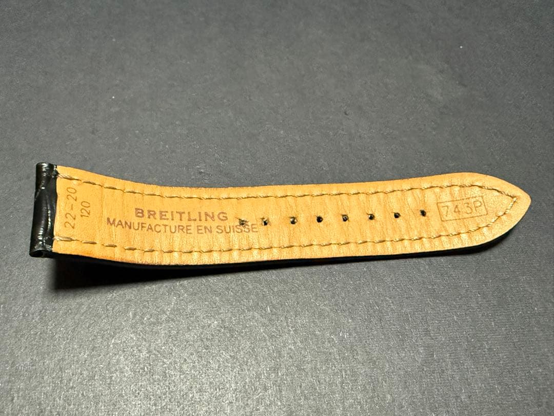 ブライトリング　クロコレザーベルト　BREITLING BELT
