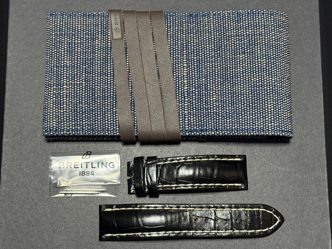 ブライトリング　クロコレザーベルト　BREITLING BELT