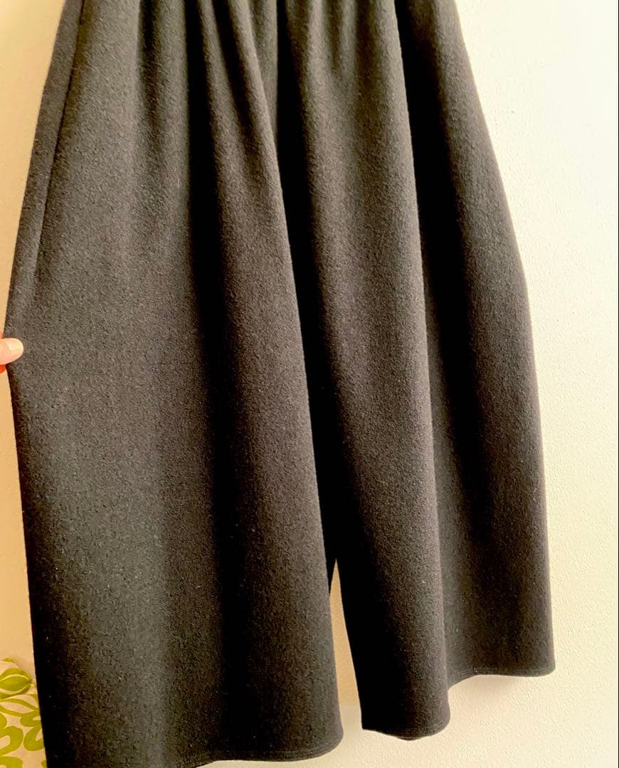 ヨーガンレール　2024冬　ウール天竺フェルトのワイドンパンツ　ババグーリ