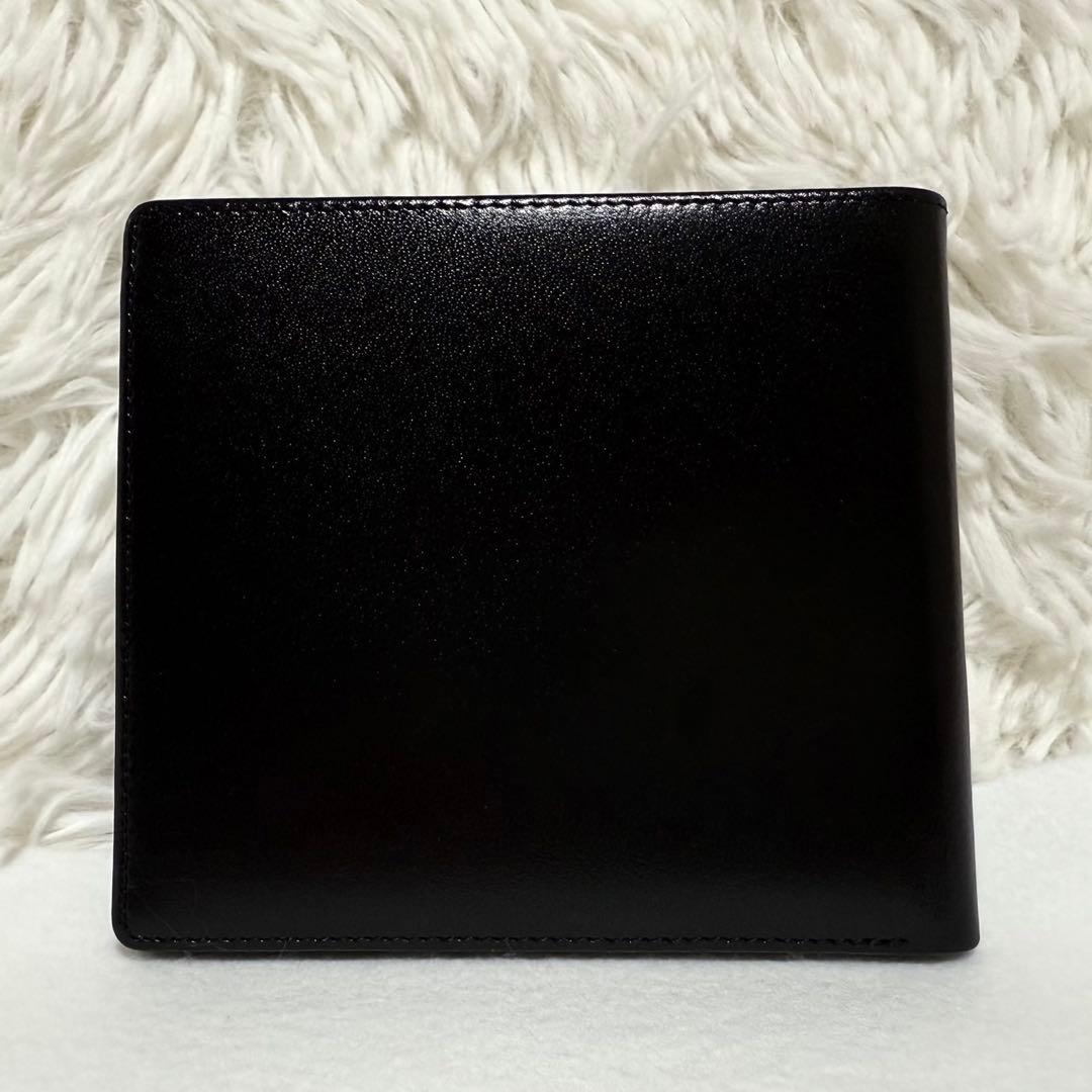 極美品 MONTBLANC モンブラン 二つ折り財布 レザー ブラック 札入れ