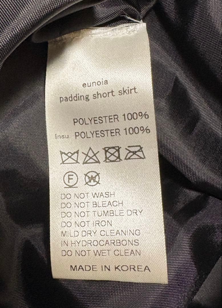 eunoia Moss Padding Short Skirt ユノイアスカート