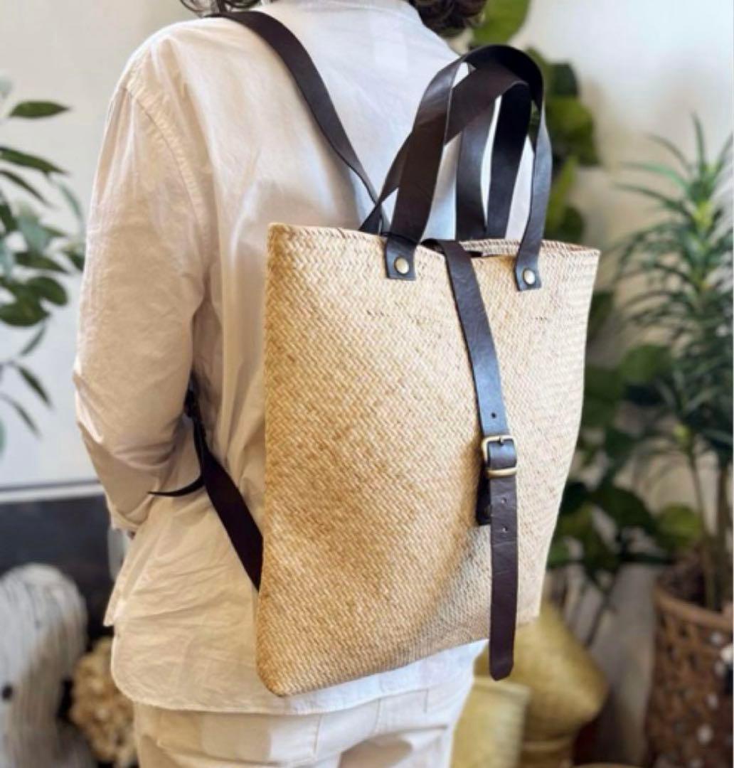 ラタン　バスケットバックパック　かごリュック　SUBLiME