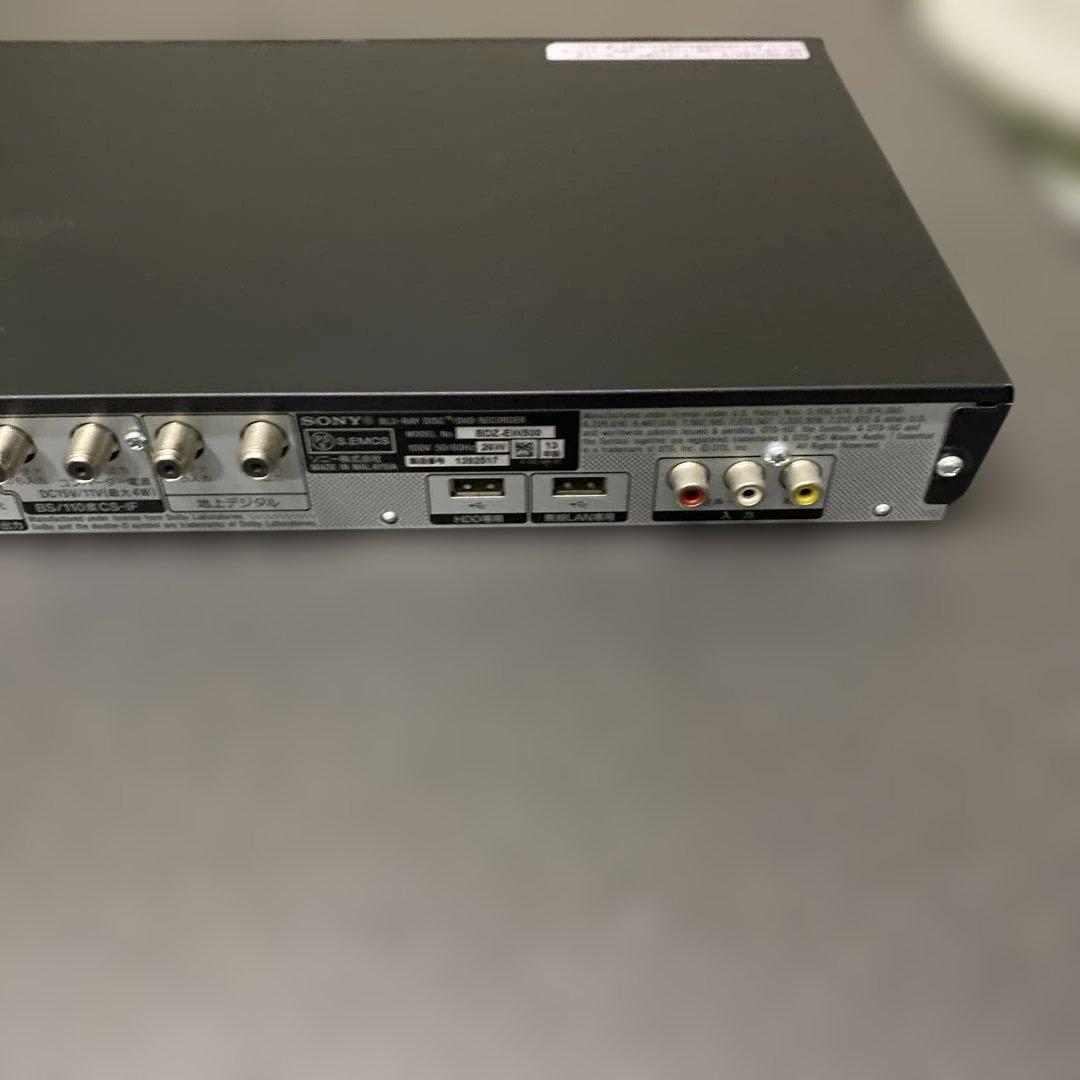 (美品)SONY ブルーレイディスクレコーダー BDZ-EW500（500GB）