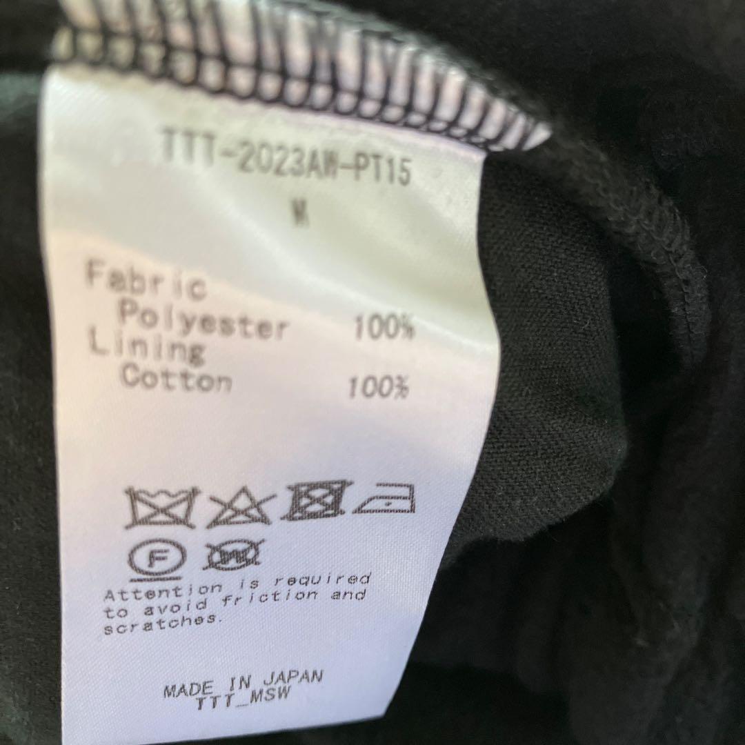 定価30800円 新品 TTT MSW 23AW フリース イージーパンツ