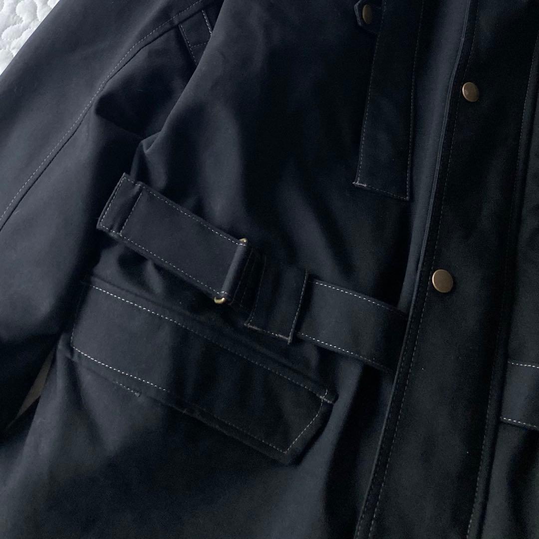 PAIR SLOPE バイクジャケット　フィールドコート　黒　L