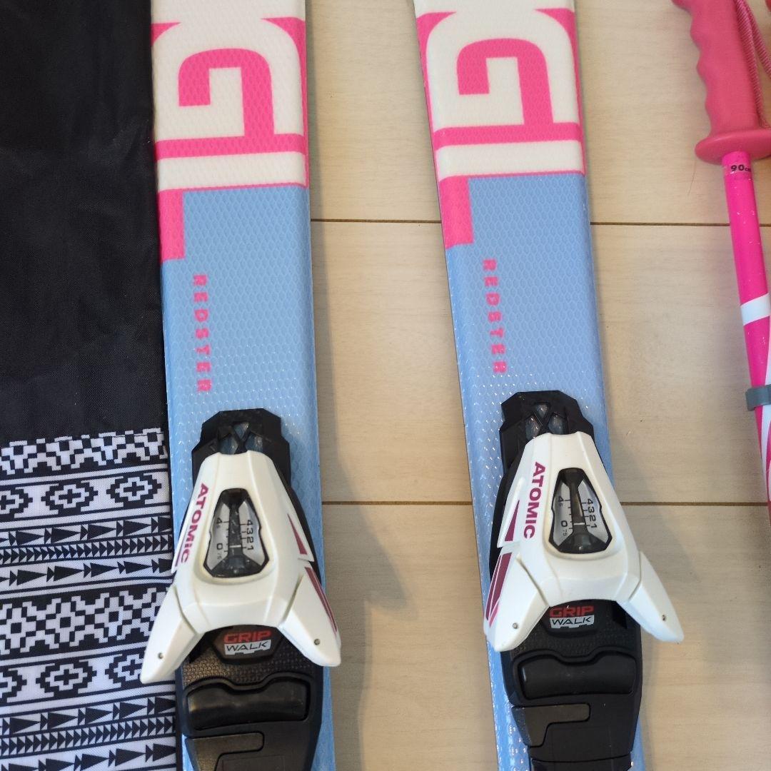 ATOMIC スキーセット 120ビンディング・ストック・ケース付き