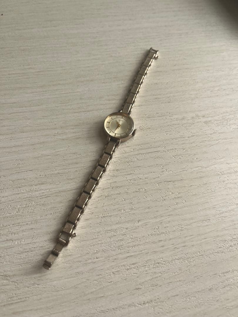 値下げ‼️【美品】agete ラウンドフェイスウォッチ ゴールド