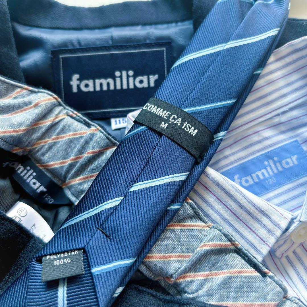 美品 フォ－マルセット ファミリア 日本製 ス－ツ コムサイズ ネクタイ 120