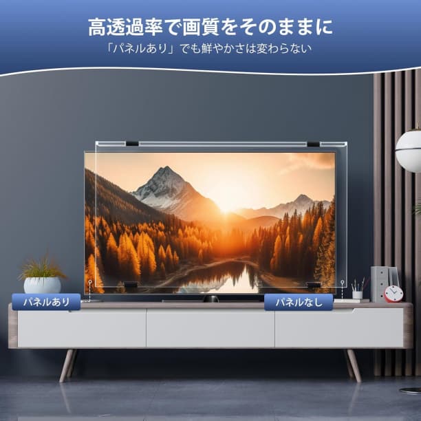 液晶テレビ保護パネル 65インチ テレビカバー アクリル製 プロテクター